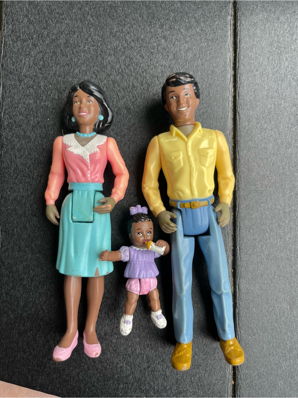 VINTAGE PLAYSKOOL Family Playset 3-Piece Set